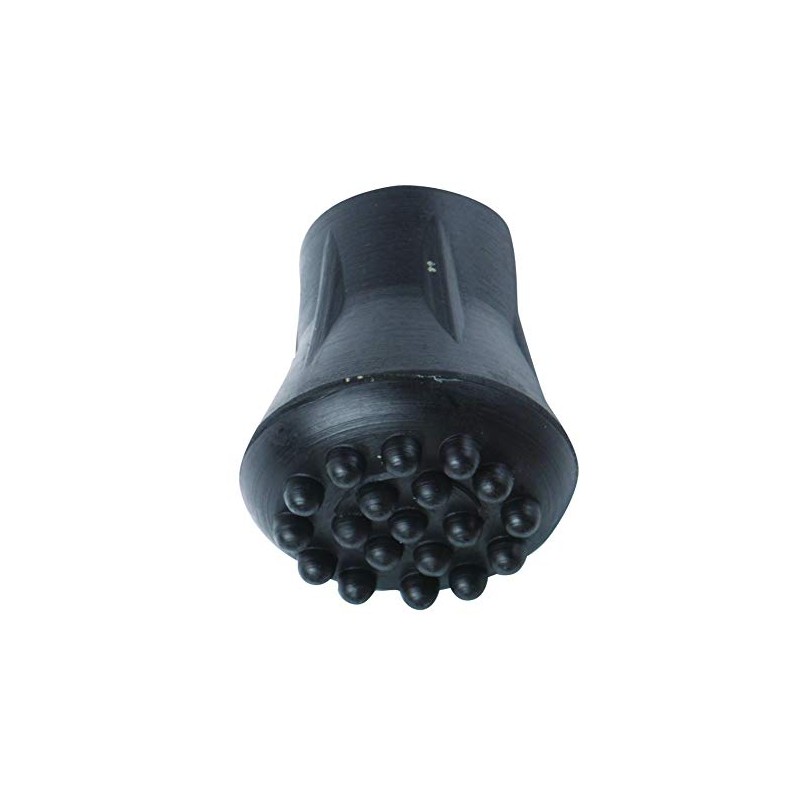Extra Grip 5/8 Inch Black Rubber Replacement Cane Tip Each