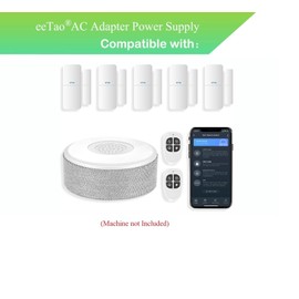 UL 5V AC/DC Adapter + Micro USB Charging Cable Compatible with tolviviov DP-W2 DPW2 1st Gen WiFi Door Alarm System Wireless DIY Smart Home Security System DC5V 5VDC 5.0V Power Supply Cable Cord