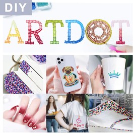 ARTDOT 445 Colours Beads for 5D Diamond Art Accessroies, 89000 Pieces Diamond Painting Round Beads for Diamond Art Kit