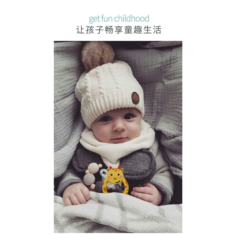 Unbranded Kids Giraffe Baby Teether Chewable Silicone BPA FREE, Yellow,