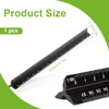 EIHI 1 x 30 cm long aluminium ruler triangular, triangular