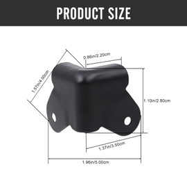 Milisten 20 Pcs Metal Corner Protector Speaker Corner Protector Corner Protector Amplifier Speaker Cabinet Corner Protector