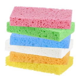 M METERXITY 1-Set Kitchen Sponges, Condense Eco Cellulose Non-Scratch Scrub Heavy Sponge for Kitchen/Household/Bathroom, Clean Tough Messes Dish Scrubber [Multicolor]