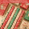 6 Sheets of Christmas Wrapping Paper with 2 Rolls of