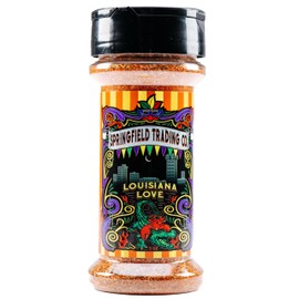 Springfield Trading Co. Louisiana Love Cajun Seasoning – Bold, Smoky & Savory Spice Blend – All-Natural, Vegan, Gluten-Free – Great for Grilling, Seafood, Meats, Veggies – 5oz