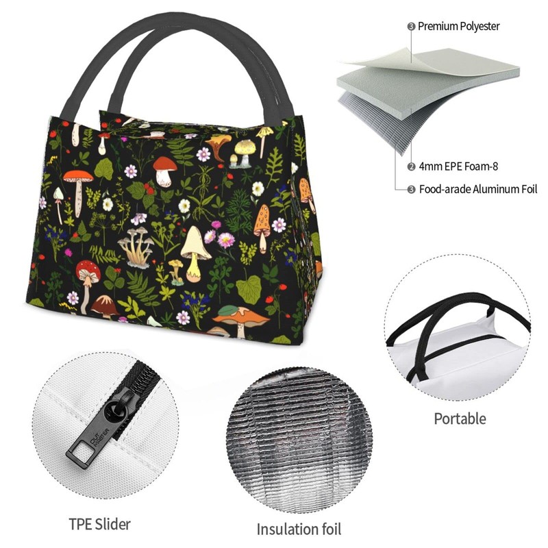MOLIAN Axolotl Lunch Bag Insulated Lunch Box Cooler Tote Bag