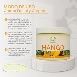 Crema Facial & Corporal De Mango Hidratante 400 Gramos Productos Mart Mexico