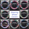 Designer Lilly Fabric steering wheel cover