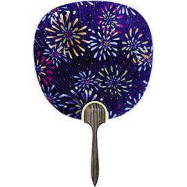 Shiomidan Fan Uchiwa Fireworks 9.4 x 14.6 inches (24 x 37 cm) 2709
