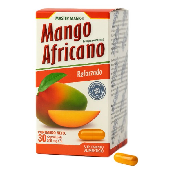 Mango Africano Reforzado 30 Capsulas 500mg Cada Una Master Magic