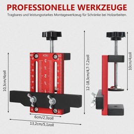 Adjustable Cabinet Installation Positioner, Cabinet Door Mount Locator Adjustable Length, Cabinet Door Installation Positioner, Cabinet Doors Quick Assembly Device Woodworking Tool