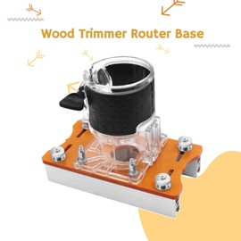 Wood Router Base,2 in 1 Invisible Fastener Slotting Bracket, Compact Wood Palm Router Base Router Slotting Bracket for Carbinet Closet Furniture for Surface Finishing