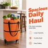 Bolsa de Compras Plegable 2 en 1 con Ruedas, Carrito