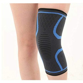 SUPERTOOL 1 Pair Knee Brace Compression Knee Brace Protector & Support for Running, Jogging, Cycling, Hiking, Workouts, blue
