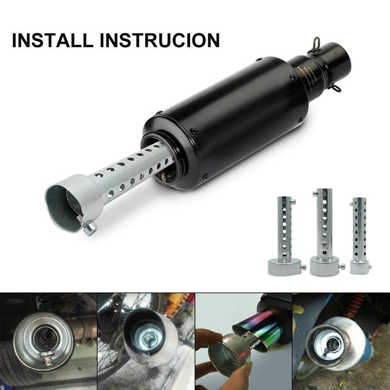 LanCo 1 x Motorcycle Universal Exhaust Silencer DB Killer Exhaust