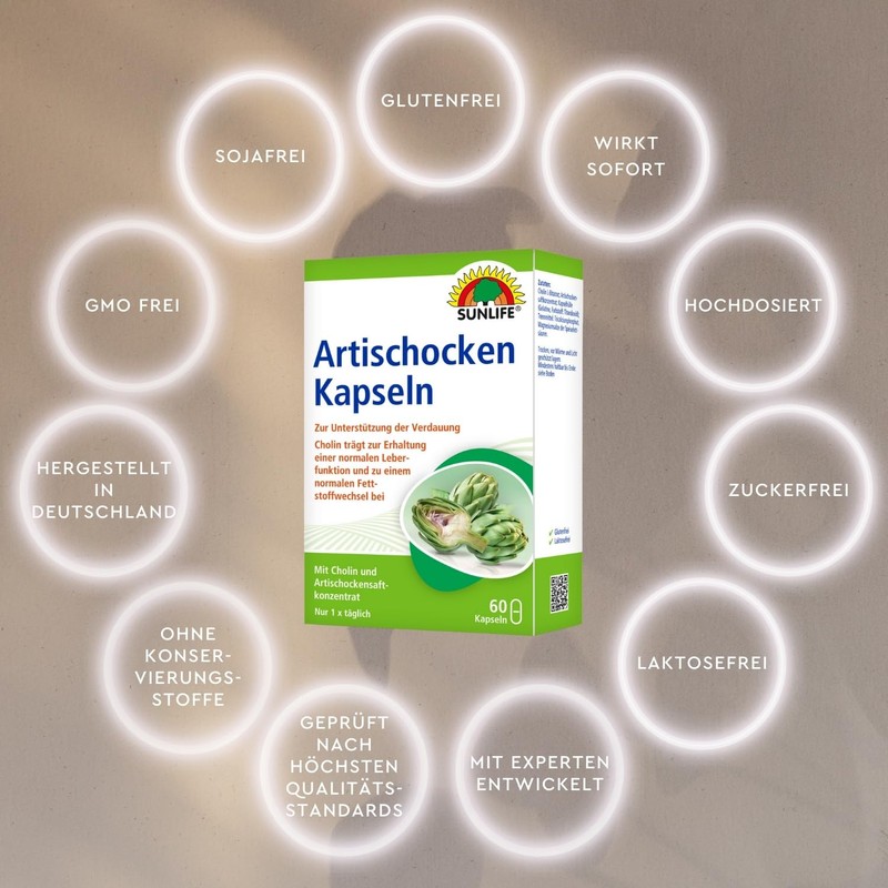 SUNLIFE Artichoke Capsules, 60 Capsules