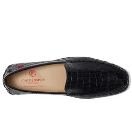 Marc Joseph New York Men's Broadway Loafer Flat, Black Croco, 11