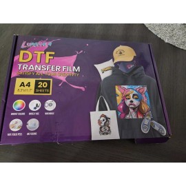 iLYPOBALA DTF Transfer Film, Double-Sided Matte DTF Film