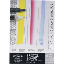Winsor & Newton Extra Smooth Bristol Board Gummed A4 Pad