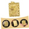 DOITOOL 2pcs Antique Brass Zodiac Tiger Pendant Lightweight Hanging Decor