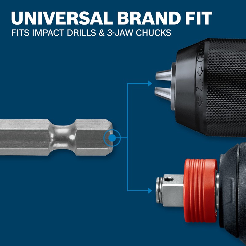 BOSCH SB0010 10-Piece Chisel-Point Spade Bit Assorted Set