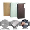 CKANDAY 3 Pack Professional Business Card Holders, PU Leather Silking