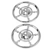 Unbranded Chrome 4-1/2" Speaker Trim Grill Cover For Harley Electra