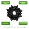 Waterwood Solid Brass Radiance Doorbell in Black - Wired &