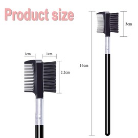 IONPSHG 6Pcs Eyelash Comb and Eyebrow brush Dual Side Eyelash Comb and Eyebrow Brush Makeup Eyelash Comb Nylon Eyelash Brush Eyelash Brush Comb Set Portable Spoolie Brushes for Eyelashes Extension