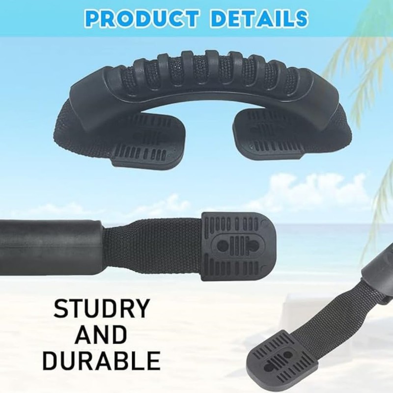 2 Pack Durable Side Mount Kayak Handles, Kayak Molded Webbing