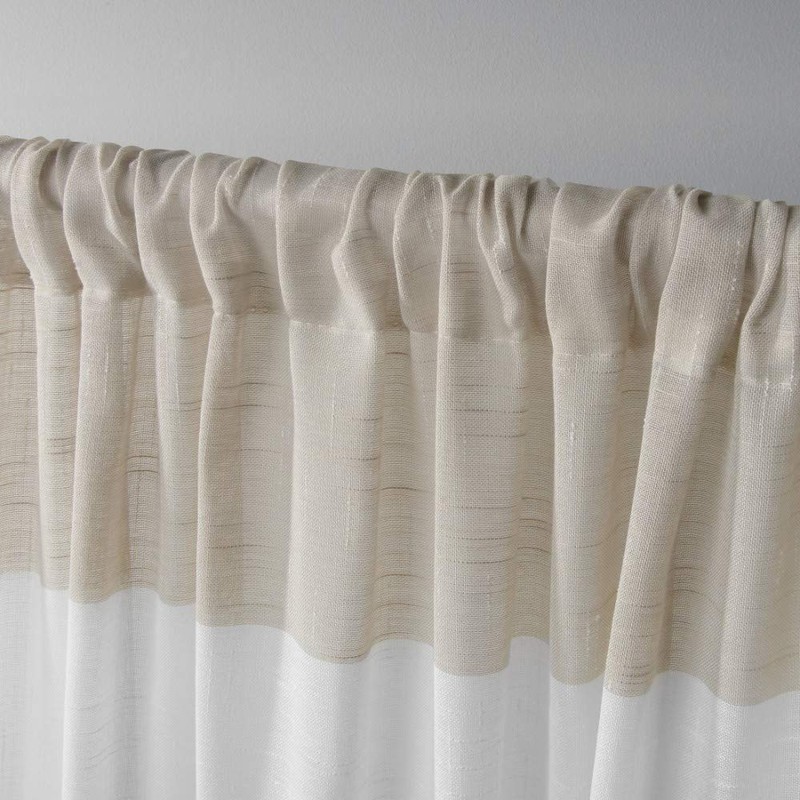 Exclusive Home Curtains Darma Light Filtering Semi-Sheer Linen Rod Pocket