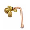Boginity Air Conditioner 3-Way Globe Valve Elbow for 1/4 Port.
