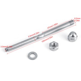 Yosoo Thread Cable Tensioner ER, 10 Stainless Steel Cable Thread Terminal Tension Stud Ends for 1/8 Cable Railing Equipment Equipment Wire Rope Connector