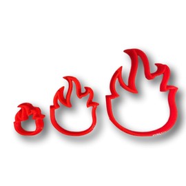Fire Flame Cookie Cutter (3")