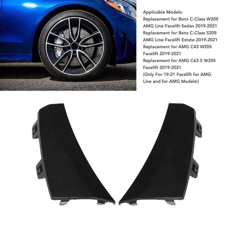 Front Bumper Side Trim Fit Replacement for Benz C‑Class W205