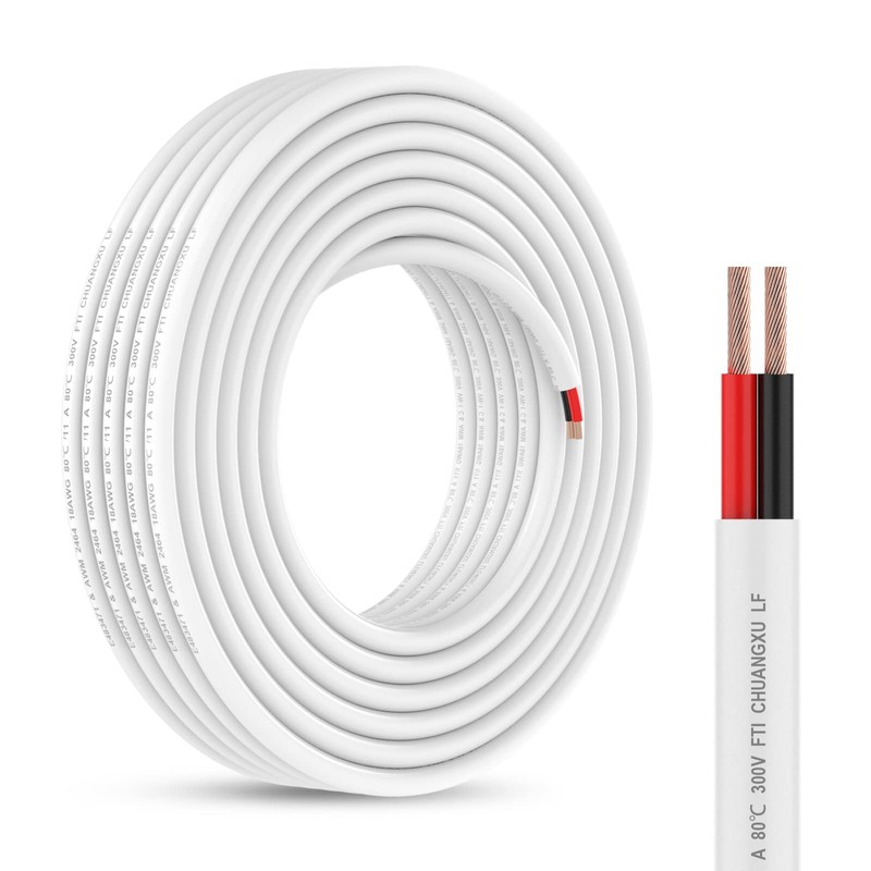 Emitever Wall Cable LED Lighting Copper Wire, 18 Gauge, Multi,