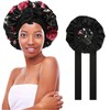 AWAYTR Satin Bonnet Silk Like Bonnets for Sleeping Sleep Cap