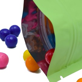 QQ Studio Food Safe Pastel Double-Sided QuickQlick Flat Bag with Matte Finish (7x10cm (2.7x3.9"), Matte Green)