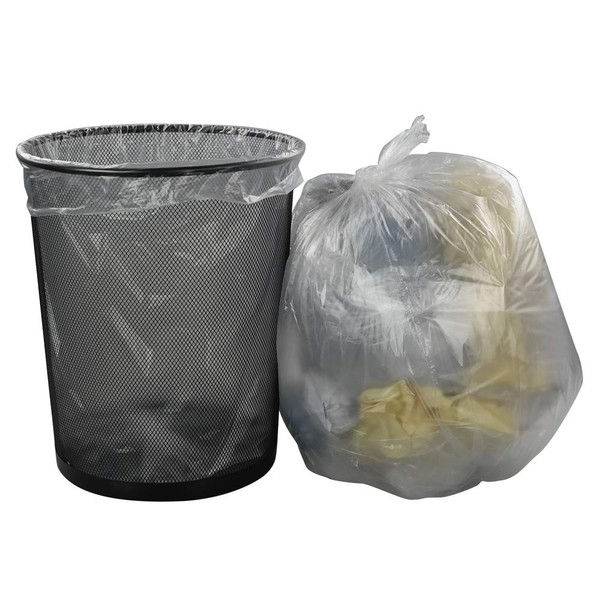 Cand Medium Trash Bags, 7 Gallon Clear Garbage Bags, 110