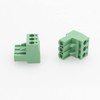 10 Pcs Green 5.08mm Pitch 3P Pluggable Teminal Blocks Connector