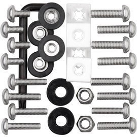 Cruiser Accessories 81500 Locking Fasteners License Plate Frame Hardware, Ultimate Kit-Stainless Star Pin