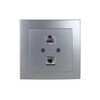 TFNO 2 x RJ11 Socket in Elegant Silver Designed for