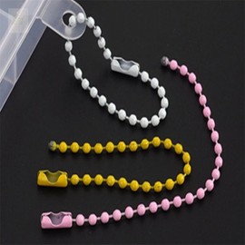 Ssakssak Design 1P Metal Bead Chain 10CM Metal Keyring Bag Decoration Car Keychain Keyring Essential Item Suggestion / 싹싹디자인 1P 메탈 구슬줄 10CM 메탈키링 가방꾸미기 자동차열쇠고리 키링 필수품 제안