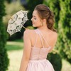 GALPADA Ombrello Con Pizzo Per Ombrello Da Sposa Ombrellone Ricamato