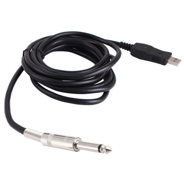Universal Guitar Bass 1/4'' USB to 6.3mm Jack Link Connection