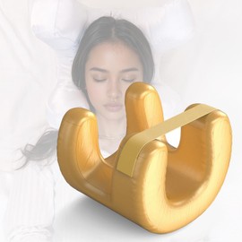 XEMHOCQY Gold Comfortable Face Pillow Beauty Viora Side Sleeper Pillow Face Down Pillow Massage Anti Aging Anti-Wrinkle Side Sleeper