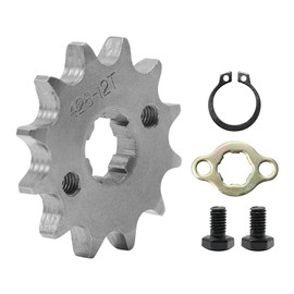 Saihisday 428 Chain Sprocket 12T 17mm Front Engine Sprocket Compatible with 50cc 70cc 110cc 125cc 140cc 160cc ATV Dirt Bike Quad TaoTao Roketa Sunl (12T, 17mm)