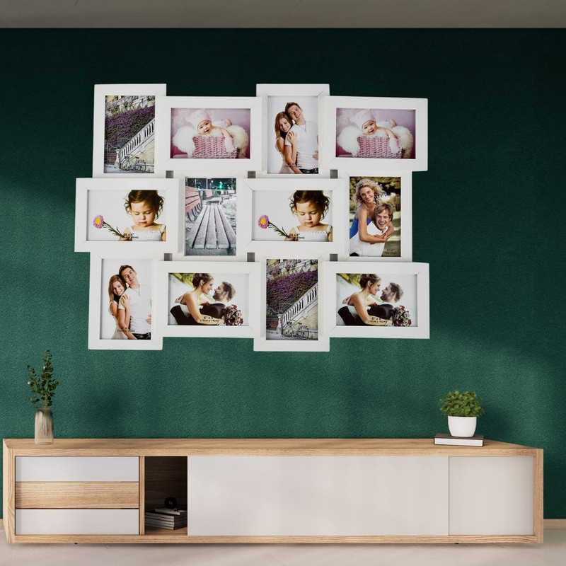 Trendi® Large Multi Aperture Picture Photo Frame Holds 12 x
