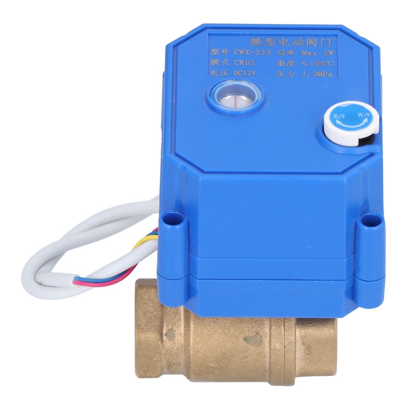Motorized Ball Valve Brass Straight Pipe Pressure Device with Switch