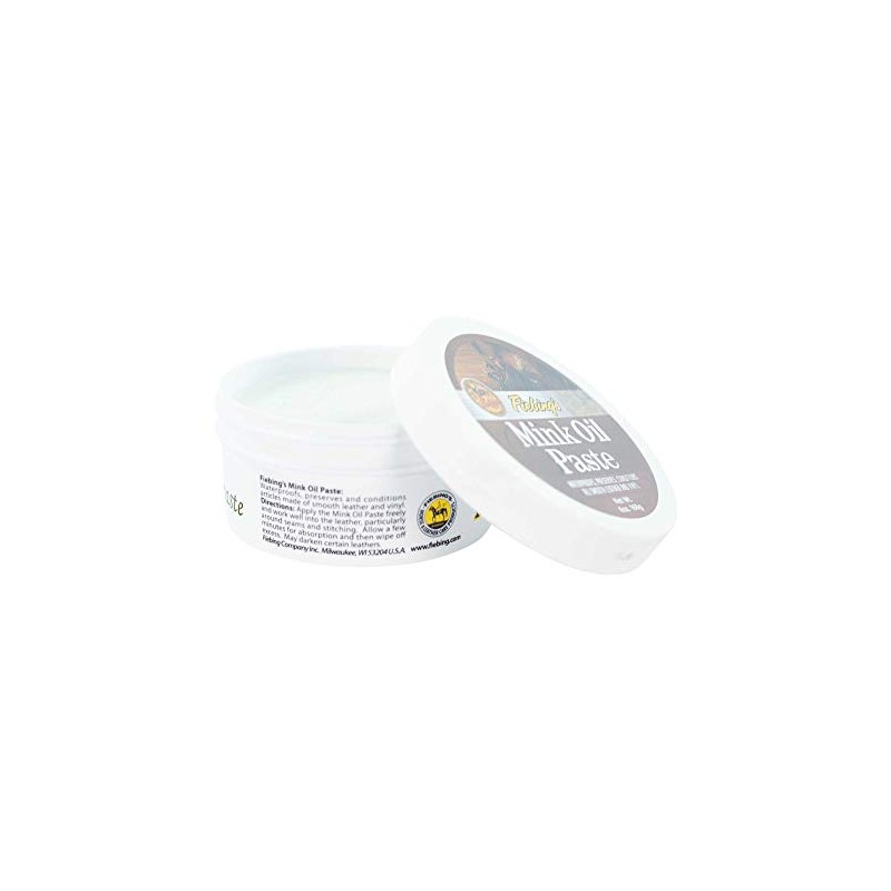 Fiebing's Mink Oil Paste weatherproofer/waterproofer for Boots, Shoes, & Leather